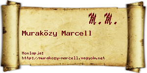 Muraközy Marcell névjegykártya